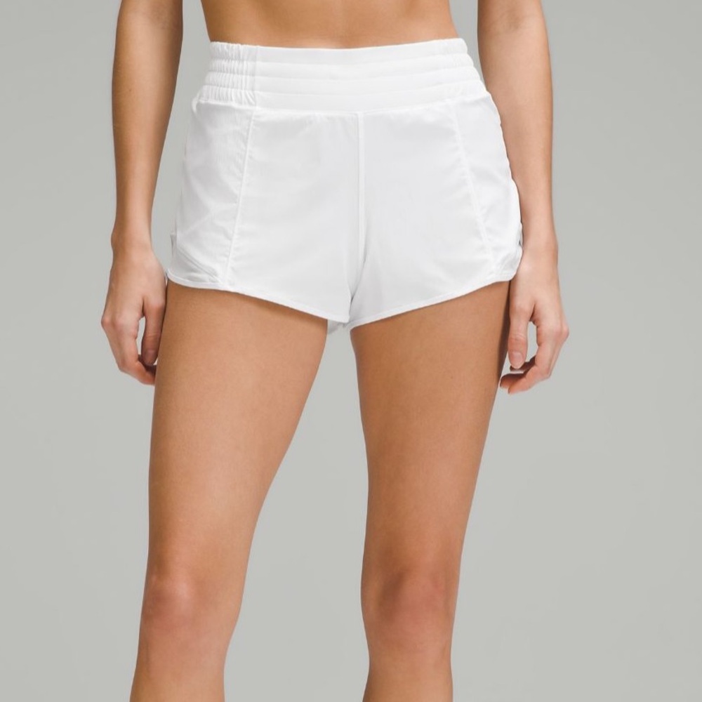 Lululemon white hotty hot HR short